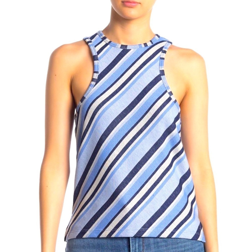 FREE PEOPLE Sidelines Navy Racerback Tank - Picture 5 of 5
